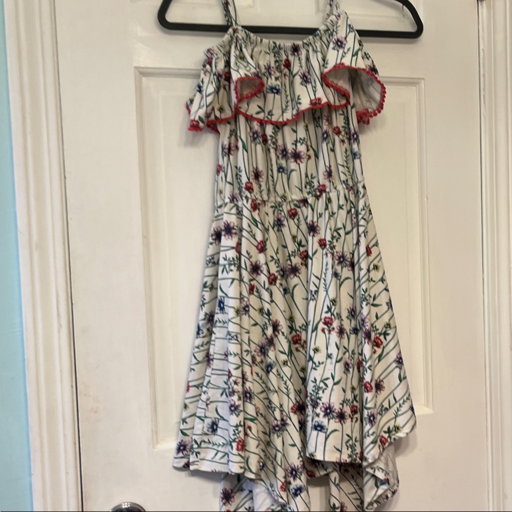 BCBG Floral Kids Dress - White and Red